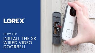 How To Install the 2K QHD Wired Video Doorbell [upl. by Jp]