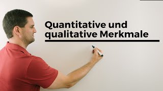 Quantitative und qualitative Merkmale Statistik  Mathe by Daniel Jung [upl. by Metzger]