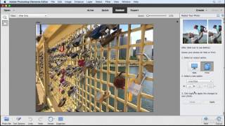 Photoshop Elements Tutorial  Resizing a photo [upl. by Akinom783]