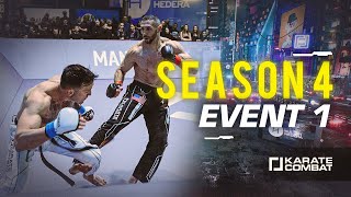 Karate Combat Season 4 Event 01  Levine vs De Castañeda  karateverse [upl. by Winton]