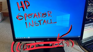 Install hp speaker bar on monitor [upl. by Emorej]