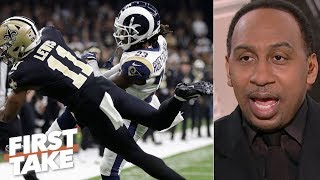 Saints loss to Rams is on the league office  Stephen A  First Take [upl. by Deerc]