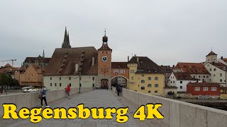 Regensburg Germany Walking tour 4K [upl. by Belicia]