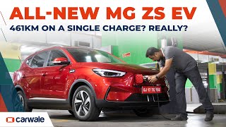 MG ZS EV 2022 Realworld Range Tested  How Close to 461km Claimed Range Can We Achieve  CarWale [upl. by Gad]