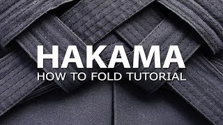 Aikido Tutorial How to fold a Hakama  Como doblar una Hakama [upl. by Enelie]