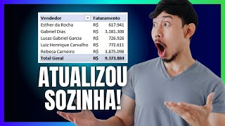 Tabela Dinâmica Como atualizar automaticamente  Excel sem stress [upl. by Berthoud]