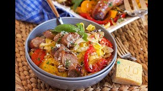 Slow Cooker Sausage and Peppers Recipe [upl. by Caputto]