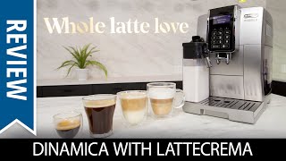 Review DeLonghi Dinamica With LatteCrema Automatic Espresso Machine [upl. by Meingoldas]