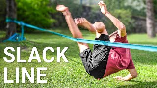 Learning to Slackline with No Experience [upl. by Cantu]