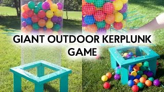 DIY Giant Outdoor Kerplunk Game  DecoArt® [upl. by Akered833]