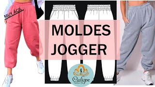 COMO HACER PANTALÓN JOGGER DAMA APRENDE MUY FÁCIL  MOLDES GRATIS [upl. by Ahl]