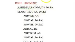 8086 Assembly language program explained [upl. by Gusti]