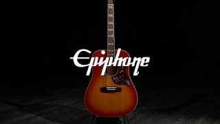 Epiphone Hummingbird Pro Electro Acoustic  Gear4music demo [upl. by Tempa685]