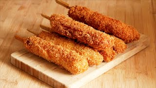 Corn Dog facile  recette coréenne 🇰🇷 [upl. by Cathrine]