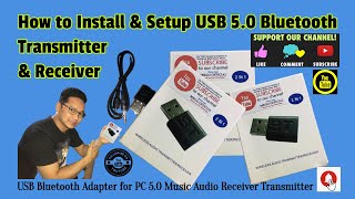 USB Bluetooth 50 Audio Transmitter Receiver [upl. by Rein785]