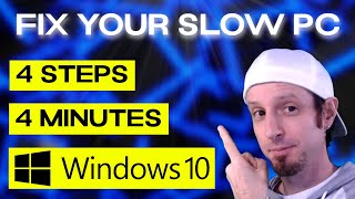 How to Fix Your Slow Computer  4 Easy Steps  Windows 2023 [upl. by Drawets]