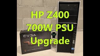 HP Z400 ATX 700W Power Supply Upgrade and Install [upl. by Naened]