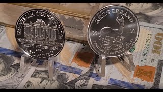 Krugerrand vs Philharmonic 2020 Unboxing amp Comparison 1oz Silver Bullion [upl. by Hanima]