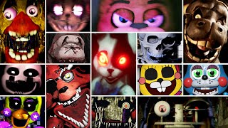 Jumpscares Collection 30  Nightmare Expanded Withered Remastered and more [upl. by Enehpets]