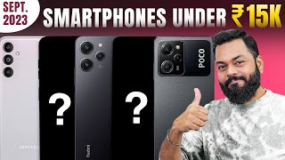 Top 5 Best 5G Smartphones Under ₹15000 Budget ⚡ September 2023 [upl. by Ayamat]