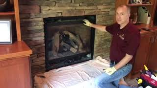 How to Remove amp Clean the Glass On My Gas Fireplace [upl. by Ocimad680]