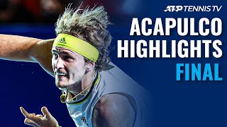 Zverev and Tsitsipas Battle for the Title  Acapulco 2021 Final Highlights [upl. by Leban]