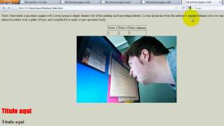 Como crear una pagina web completa en HTML  2 [upl. by Williamson]