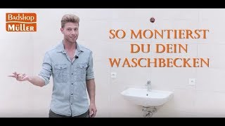 Waschbecken montieren Komplettanleitung [upl. by Ardnaet333]