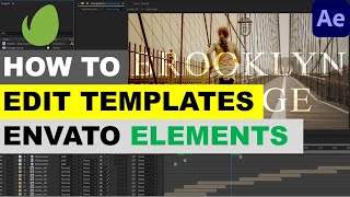 How to Edit Envato Elements Templates in Adobe After Effects [upl. by Hadrian]