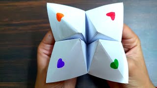 How To Make An Easy Origami Fortune Teller Aadrits Origami [upl. by Malet]