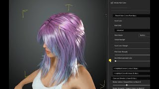 Creating hair for Character Creator in Blender with Hair Tool addon [upl. by Astrix867]