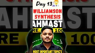 🧑‍🔬Williamson Synthesis 🔬Day 1330  Chemistry Series shorts unfilteredclasses [upl. by Nylanej]