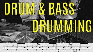 Drum and bass drumming lesson  The Hybrid Drummer [upl. by Mingche]