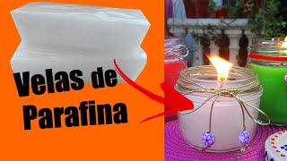 Como hacer VELAS con PARAFINA [upl. by Marino]