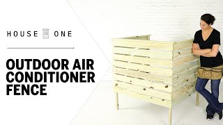 How to Build an Outdoor Air Conditioner Cover  House One [upl. by Ragucci497]