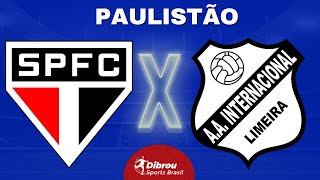 SÃO PAULO X INTER LIMEIRA AO VIVO PAULISTÃO DIRETO DO MANÉ GARRINCHA  RODADA 1  NARRAÇÃO [upl. by Veradi]