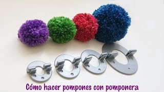 Cómo hacer pompones de lana con pomponera [upl. by Kirimia969]