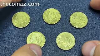 Expensive 10 Euro Cent Coins From Europe [upl. by Natassia]