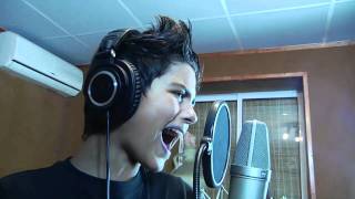 Abraham Mateo 12 AÑOS  l SURRENDER  Celine Dion Studio RC [upl. by Neelasor184]