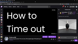 Quick Guide to Twitch Modding 3  How to Timeout [upl. by Akirdnahs]