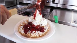 How To Make Funnel Cakes [upl. by Anyrtak]