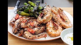 Andrew Zimmern Cooks Grilled Shrimp [upl. by Andert423]