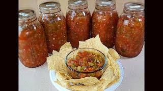 Making and Canning Fresh Chunky Salsa  Complete Walkthrough [upl. by Brigit]