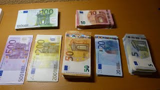 Counting all kinds of EURO banknotes [upl. by Sivia]