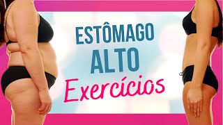 EXERCÍCIOS FÁCEIS P ESTÔMAGO ALTO  Ginástica para Barriga Alta [upl. by Einnalem]