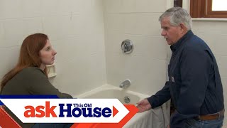 How to Caulk Around a Bathtub  Ask This Old House [upl. by Haimirej]