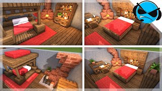 Minecraft 5 Medieval Bedroom Designs Ideas For 114 [upl. by Shepherd]