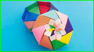 ⫸ COMO HACER UNA CAJA DE PAPEL  Origami Modular [upl. by Allemrac]