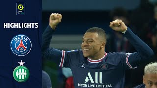 PARIS SAINTGERMAIN  AS SAINTÉTIENNE 3  1  Highlights  PSG  ASSE  20212022 [upl. by Kellen]