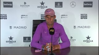 Rafael Nadal Press conference  R3 Madrid Open 2021 [upl. by Ching]